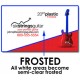 Frosted Plastic 20 pt Business Cards w/Round Corners