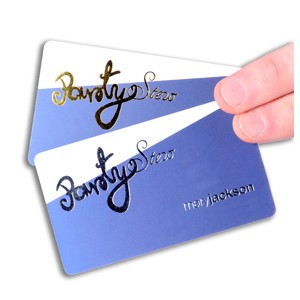 Foil Round Corner Gold or Silver - Full Color - Business Cards