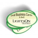 Business Cards - Oval Die Cut