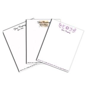 Letterhead - Linen 70 lb White - 8.5'' x 11''